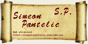 Simeon Pantelić vizit kartica